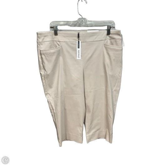 Capris By Chicos In Tan, Size: 14