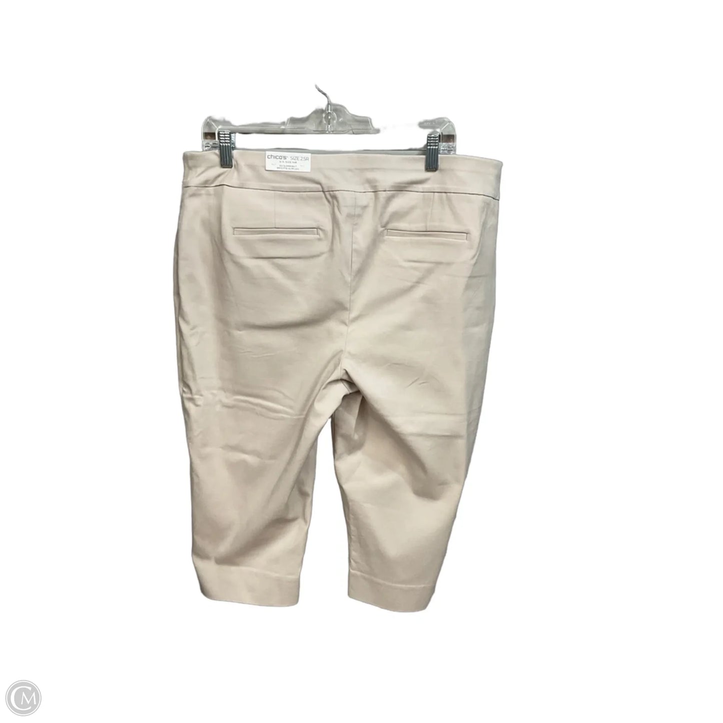 Capris By Chicos In Tan, Size: 14