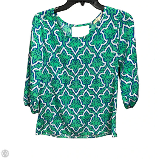 Top 3/4 Sleeve By Miami In Multi-colored, Size: 2