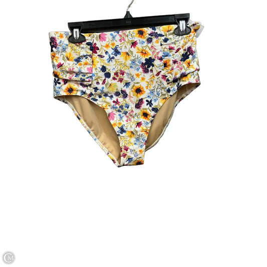 Swimsuit Bottom By Old Navy In Floral Print, Size: L