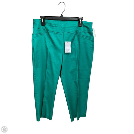 Capris By Croft And Barrow In Green, Size: 12