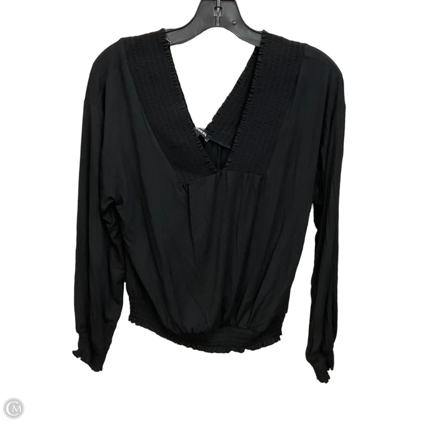 Top Long Sleeve By Express In Black, Size: M