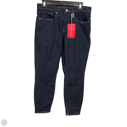 Jeans Skinny By Lucky Brand In Blue Denim, Size: 8