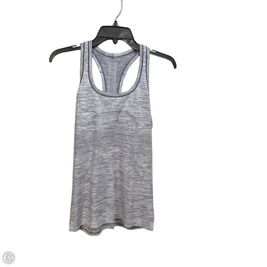 Athletic Tank Top By Lululemon In Blue & White, Size: M