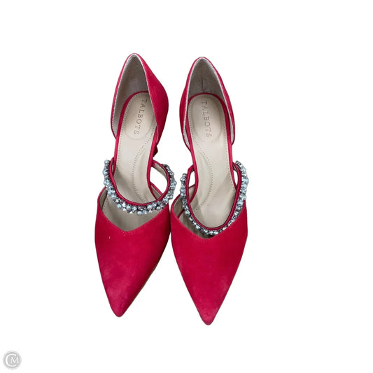 Shoes Heels Stiletto By Talbots In Red & Silver, Size: 8.5