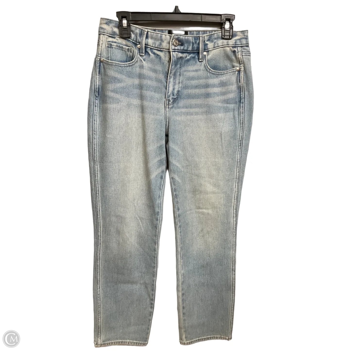Jeans Straight By White House Black Market In Blue Denim, Size: 4