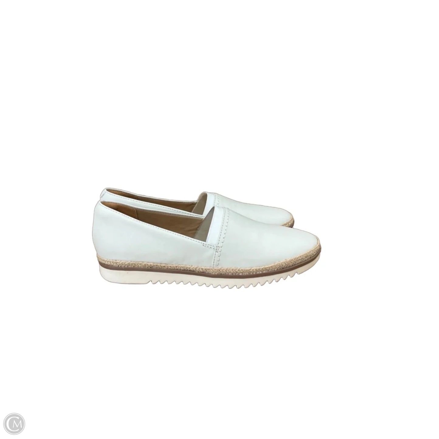 Shoes Flats By Clarks In Cream, Size: 8
