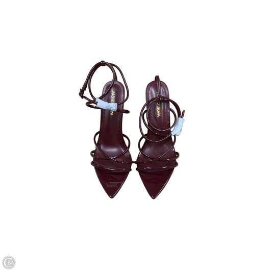 Shoes Heels Stiletto By Fashion Nova In Maroon, Size: 7