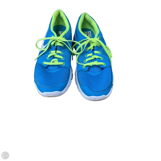 Shoes Athletic By Nike In Blue & Yellow, Size: 10