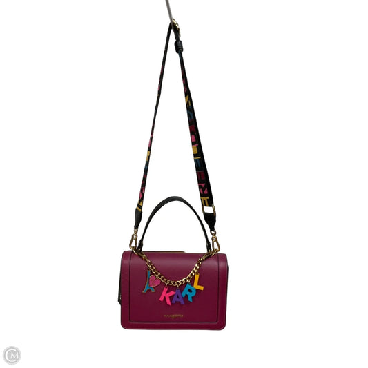 Crossbody Designer By Karl Lagerfeld, Size: Medium