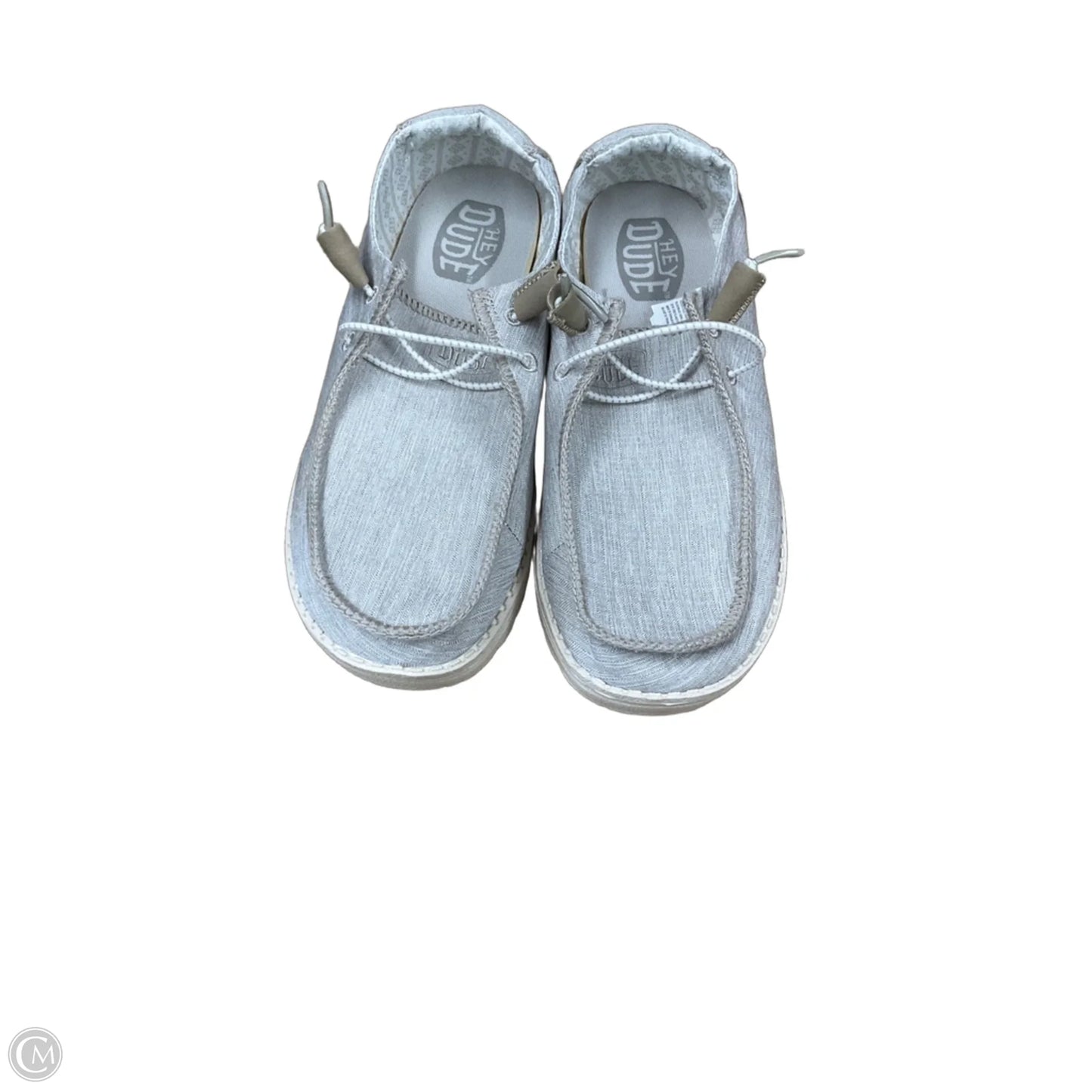 Shoes Flats By Hey Dude In Grey, Size: 9