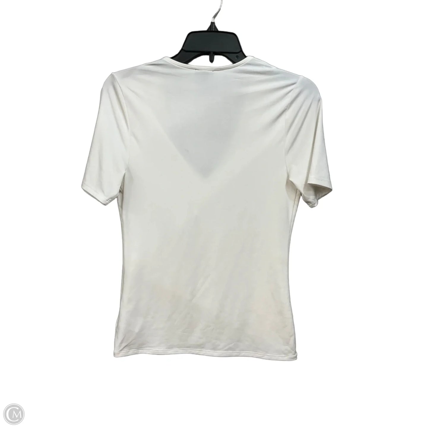 Top Short Sleeve By Express In White, Size: M
