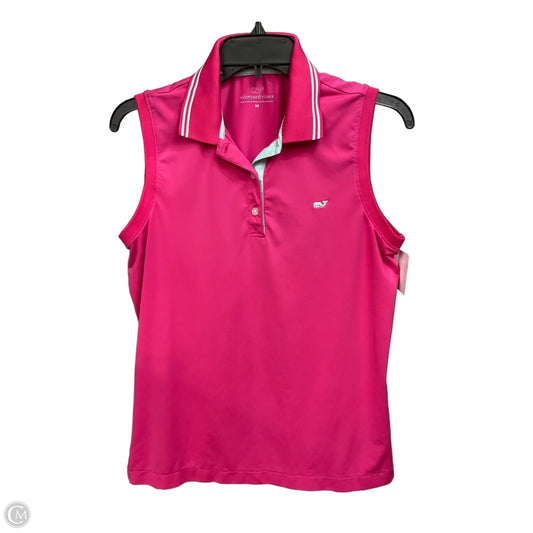 Top Sleeveless By Vineyard Vines In Pink, Size: M
