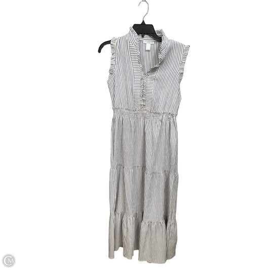Dress Casual Midi By London Times In Striped Pattern, Size: S