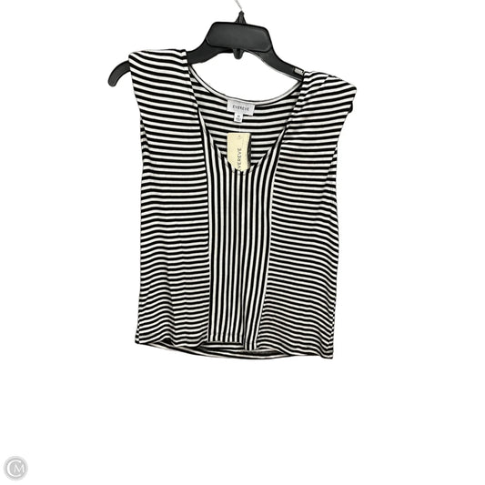 Top Sleeveless By Evereve In Black & White, Size: Xs
