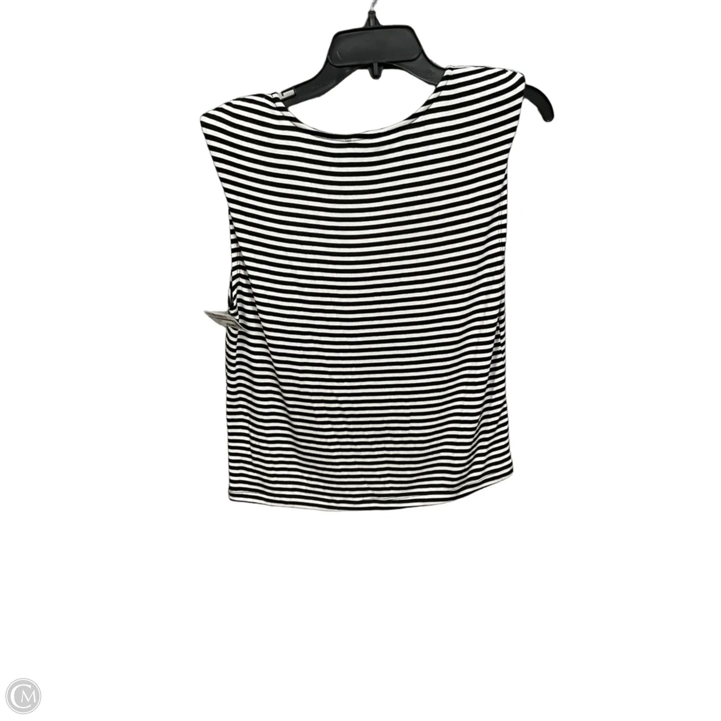 Top Sleeveless By Evereve In Black & White, Size: Xs
