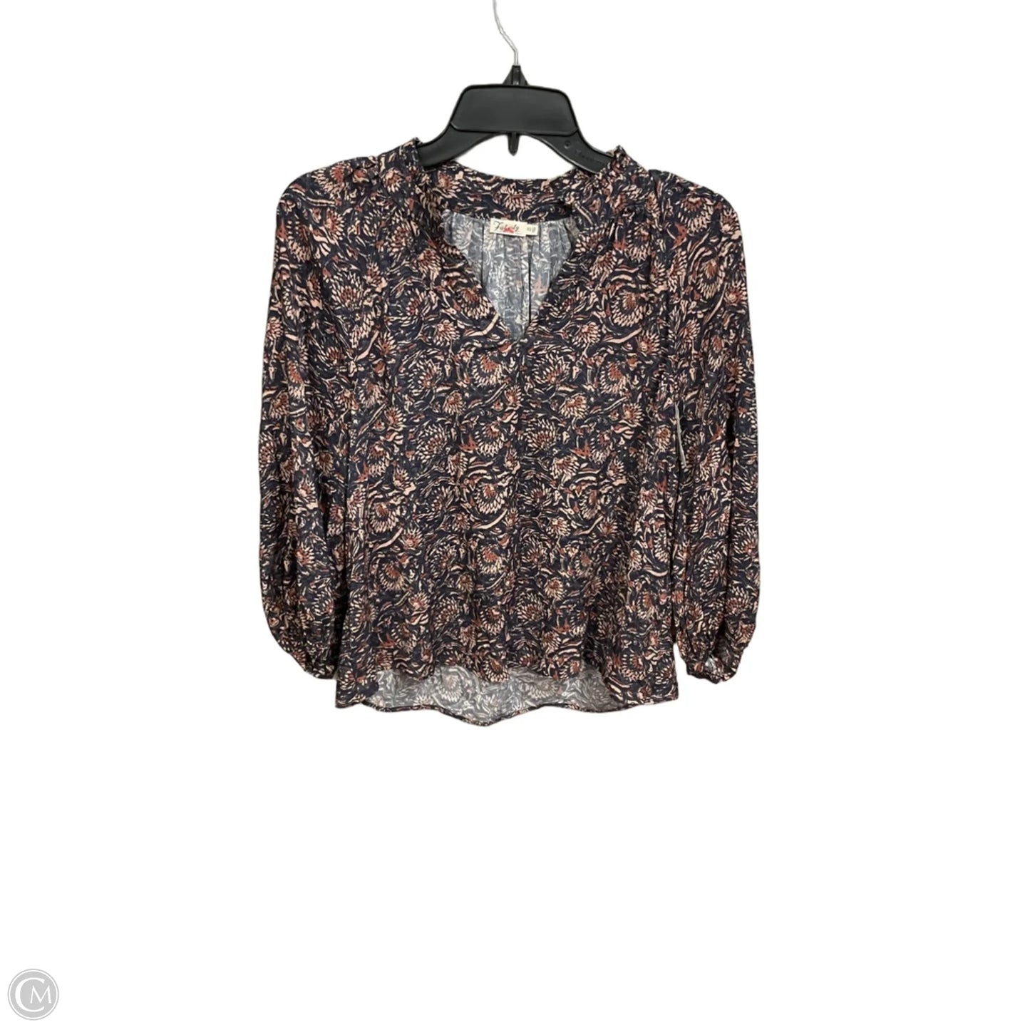 Top 3/4 Sleeve By Faherty In Floral Print, Size: Xs