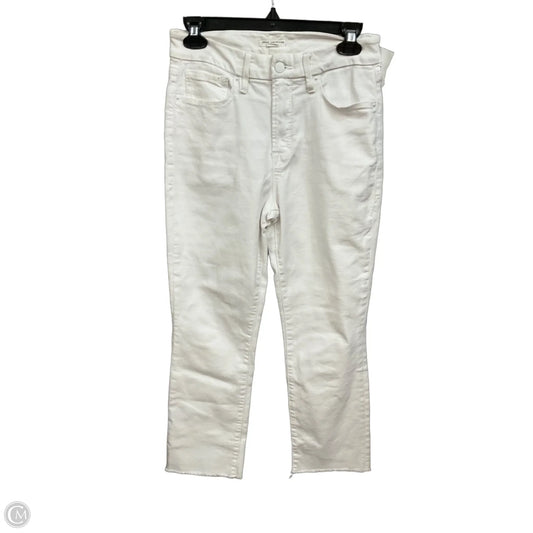 Jeans Straight By Good American In White Denim, Size: 6