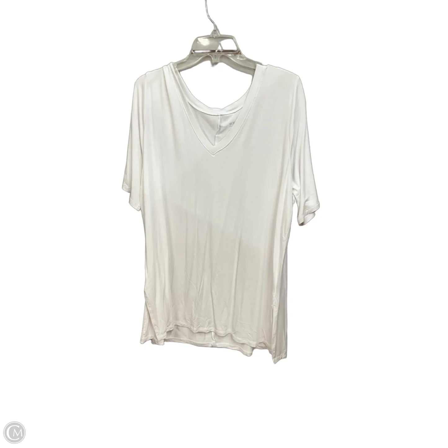 Top Short Sleeve By Torrid In White, Size: 3x
