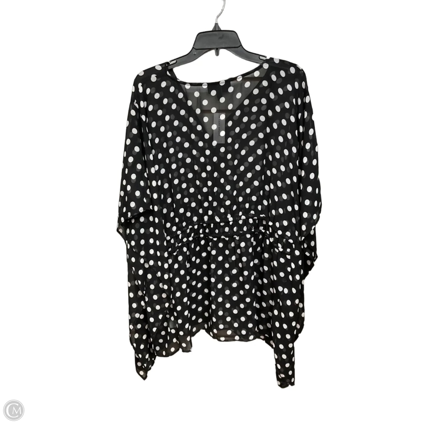 Top Short Sleeve By Lane Bryant In Polkadot Pattern, Size: 3x