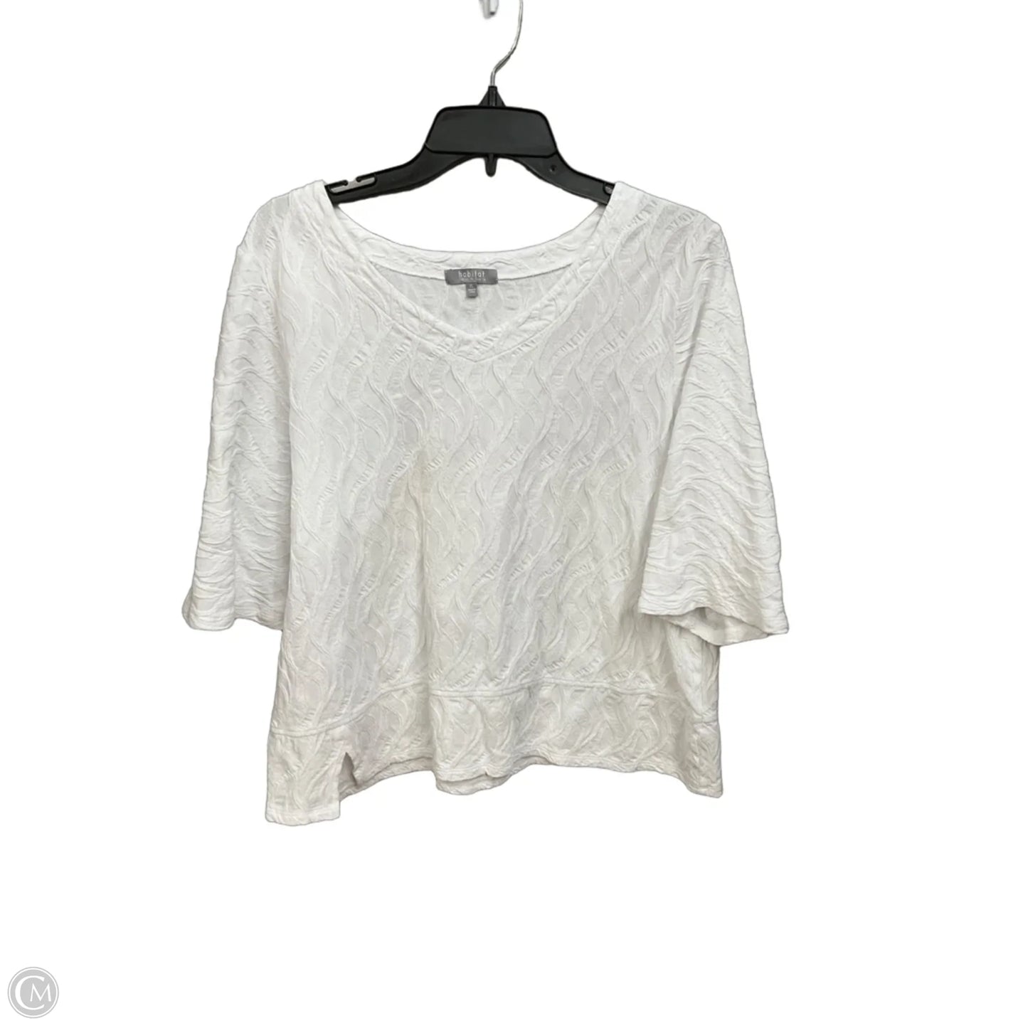 Top Short Sleeve By Habitat In White, Size: Xl