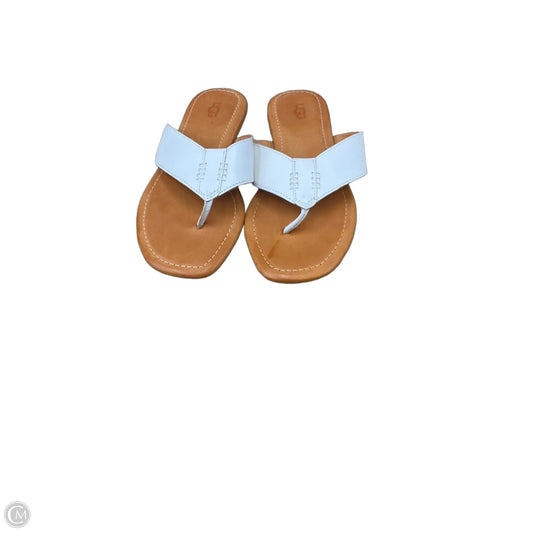 Sandals Designer By Ugg In White, Size: 7.5