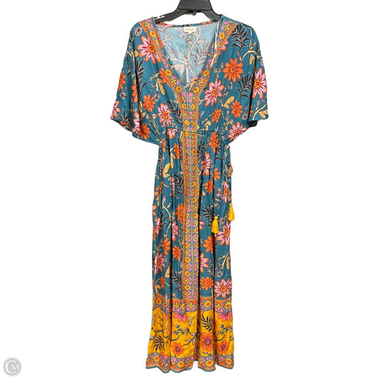 Dress Casual Maxi By World Market In Floral Print, Size: S