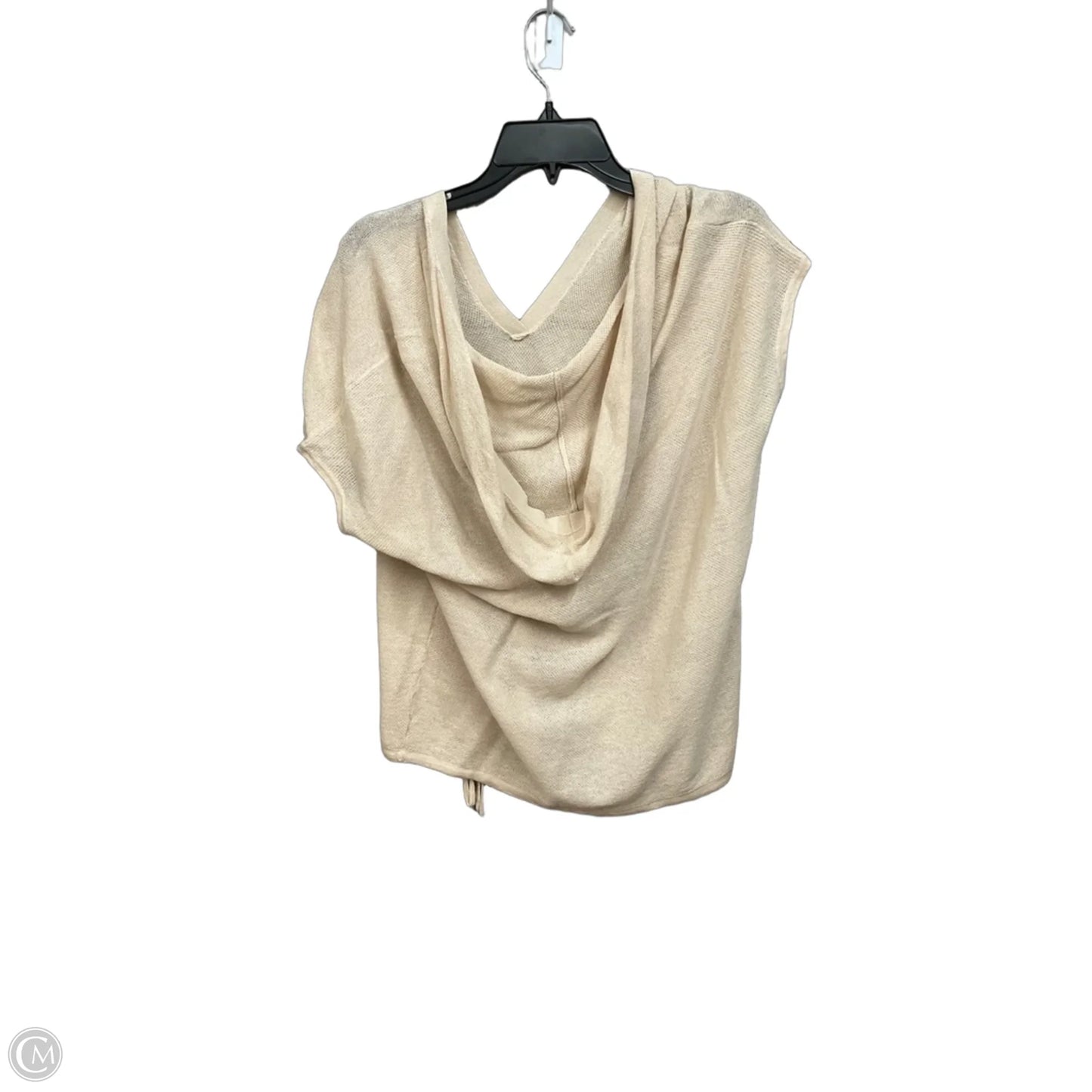 Top Short Sleeve By Loft In Beige, Size: M