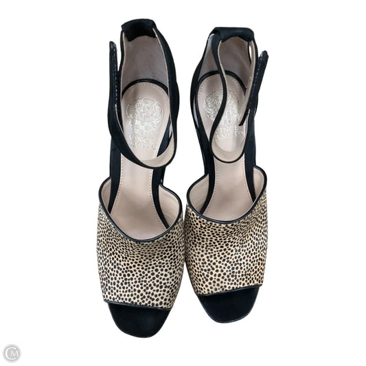 Shoes Heels Wedge By Vince Camuto In Animal Print, Size: 8.5