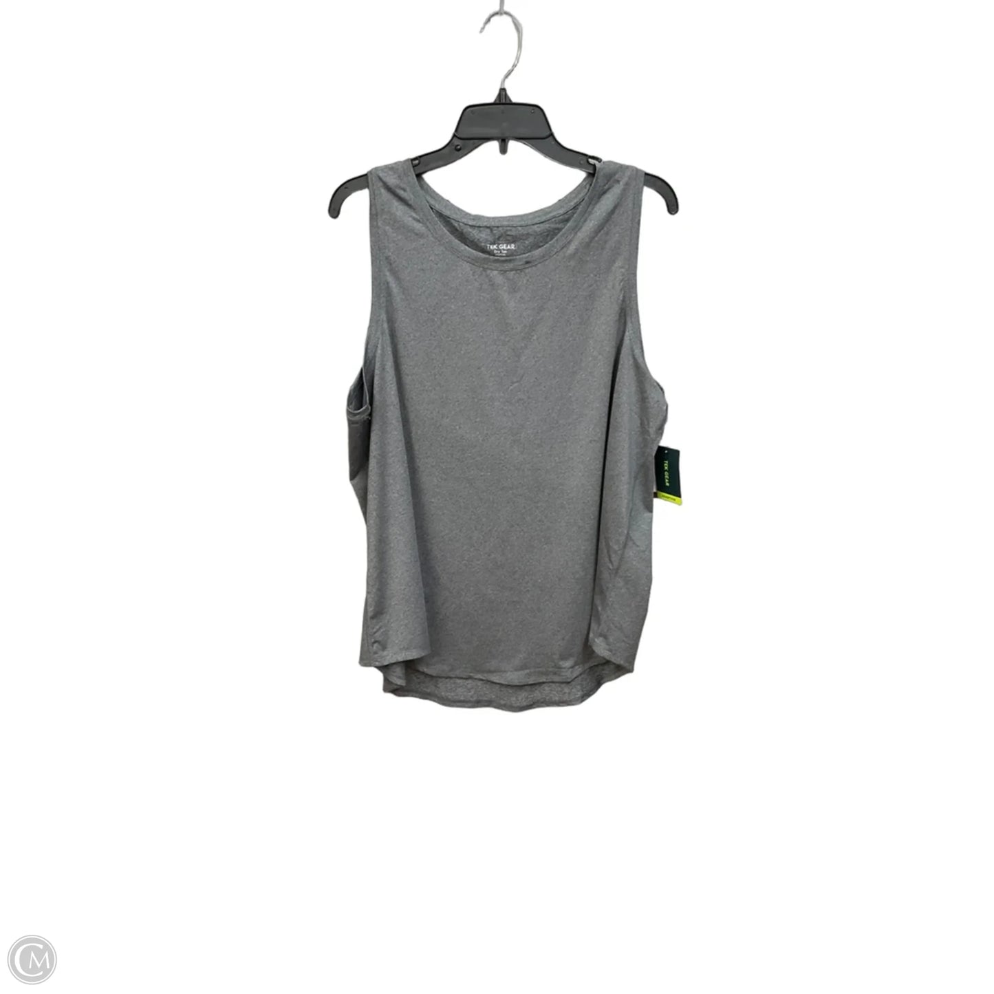Athletic Tank Top By Tek Gear In Grey, Size: Xxl