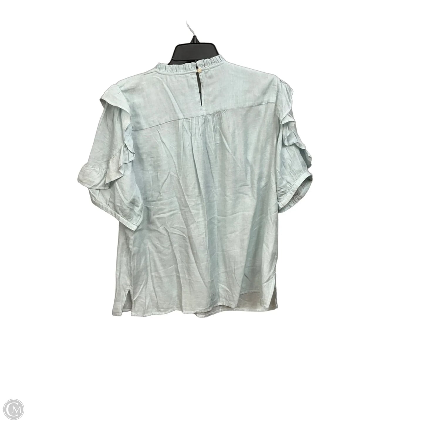 Top Short Sleeve By Loft In Green, Size: L