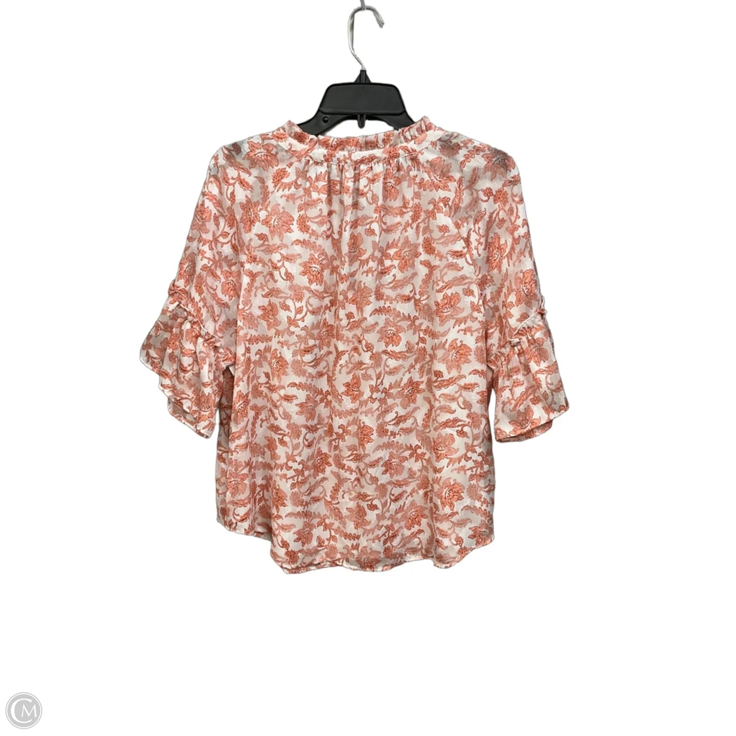 Top Sleeveless By Loft In Floral Print, Size: L