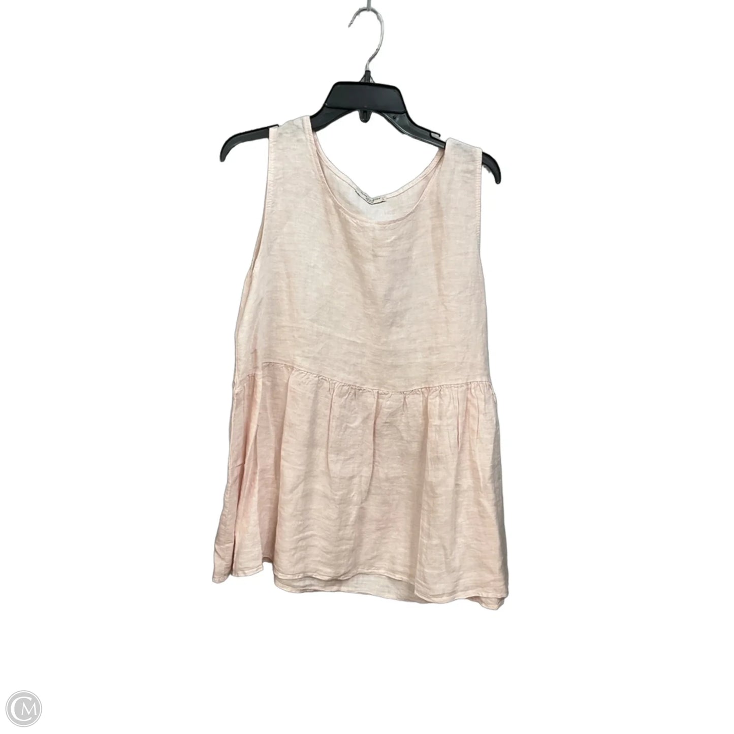 Top Sleeveless By Cmc In Pink, Size: L