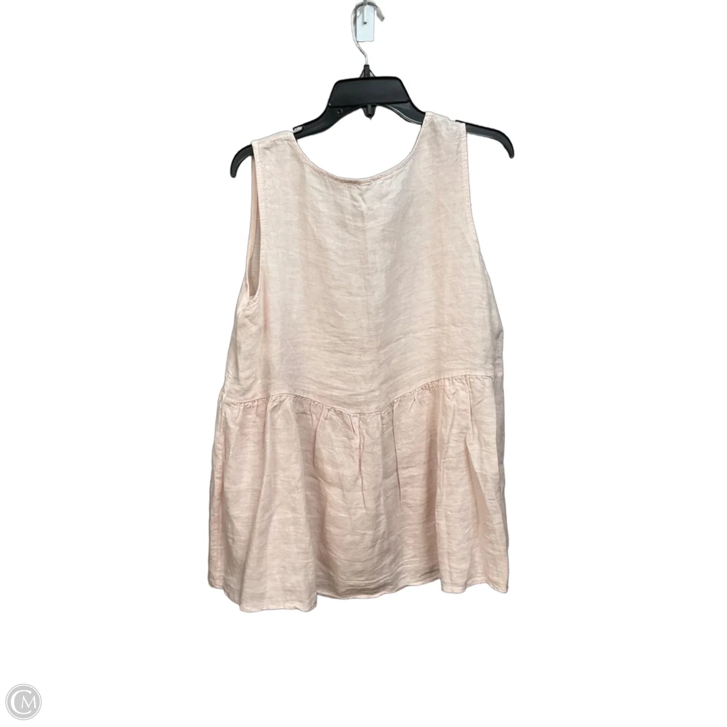 Top Sleeveless By Cmc In Pink, Size: L