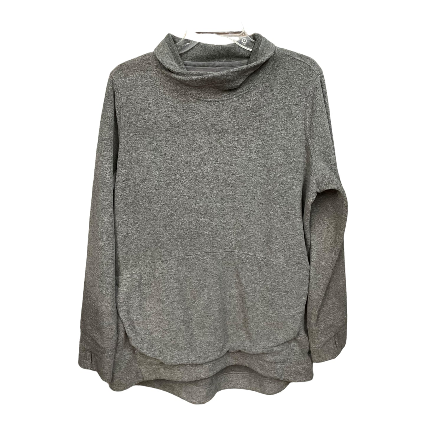 Top Long Sleeve Fleece Pullover By Duluth Trading In Grey, Size: L