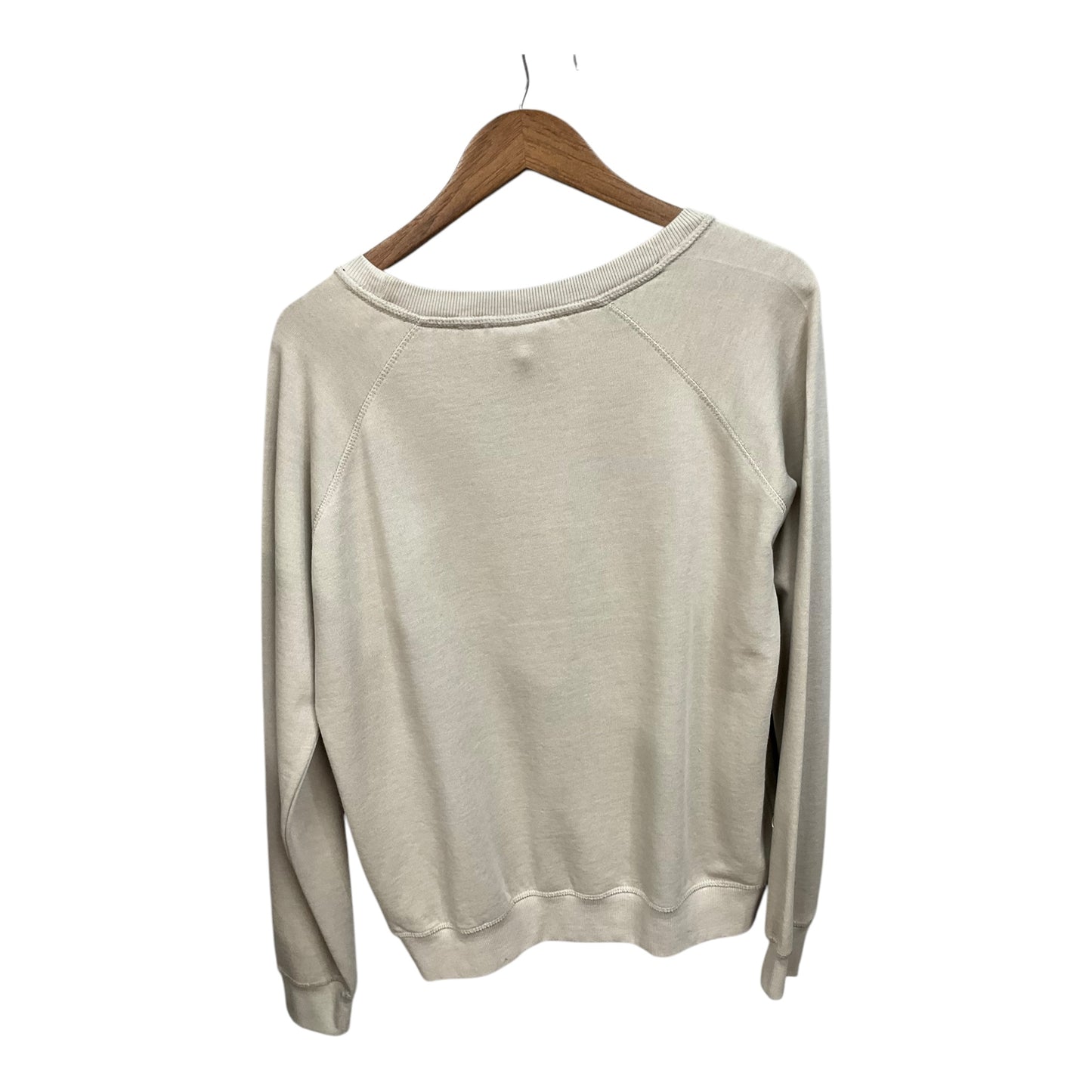 Sweatshirt Crewneck By Clothes Mentor In Tan, Size: M