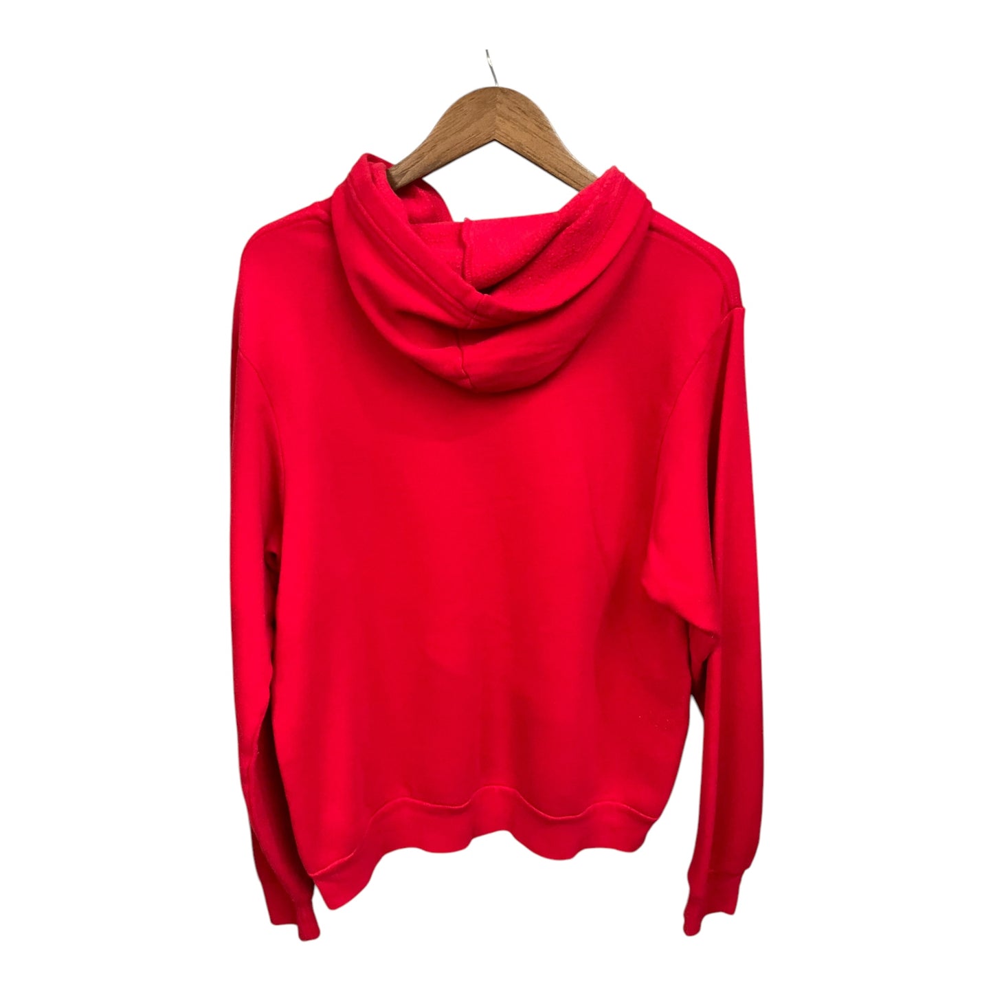 Athletic Sweatshirt Hoodie By Clothes Mentor In Red, Size: L