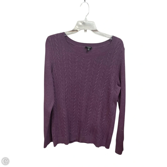 Sweater By Talbots In Purple, Size: Xl