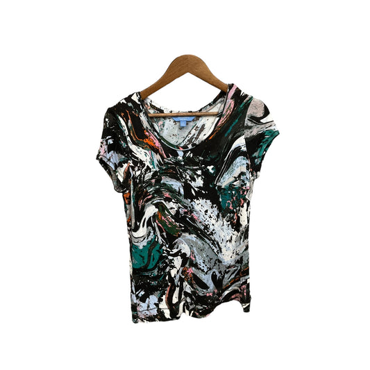 Top Short Sleeve Basic By Simply Vera In Multi-colored, Size: L