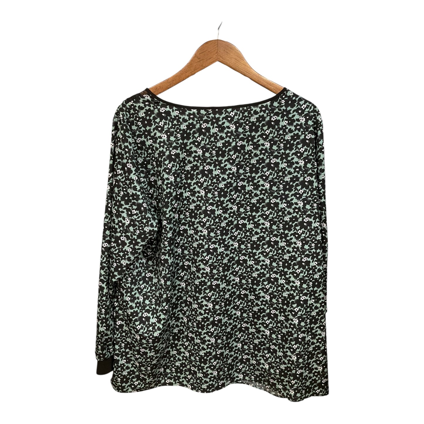 Top Long Sleeve Basic By Cmc In Floral Print, Size: 2x