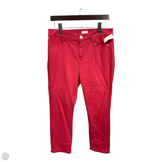 Pants Cropped By J. Jill In Red, Size: 6