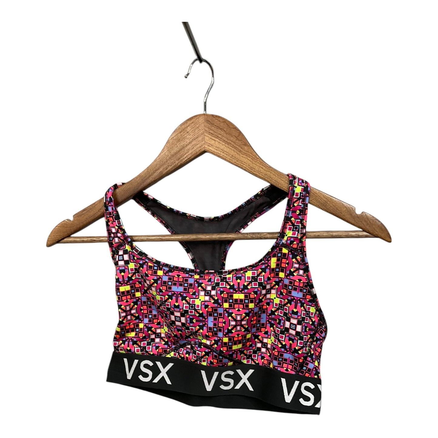 Athletic Bra By Victorias Secret In Geometric Pattern, Size: M