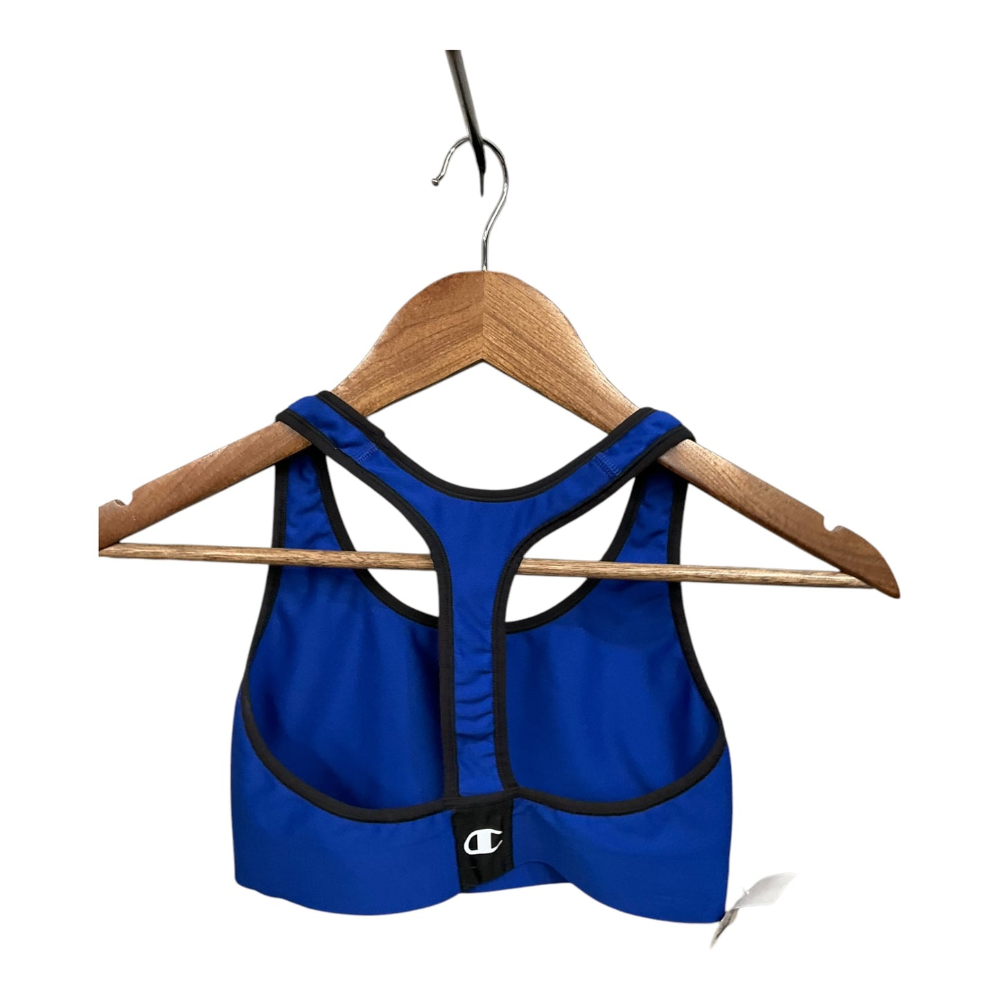 Athletic Bra By Champion In Black & Blue, Size: M