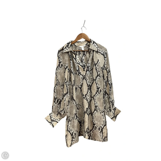Dress Casual Short By H&m In Animal Print, Size: S