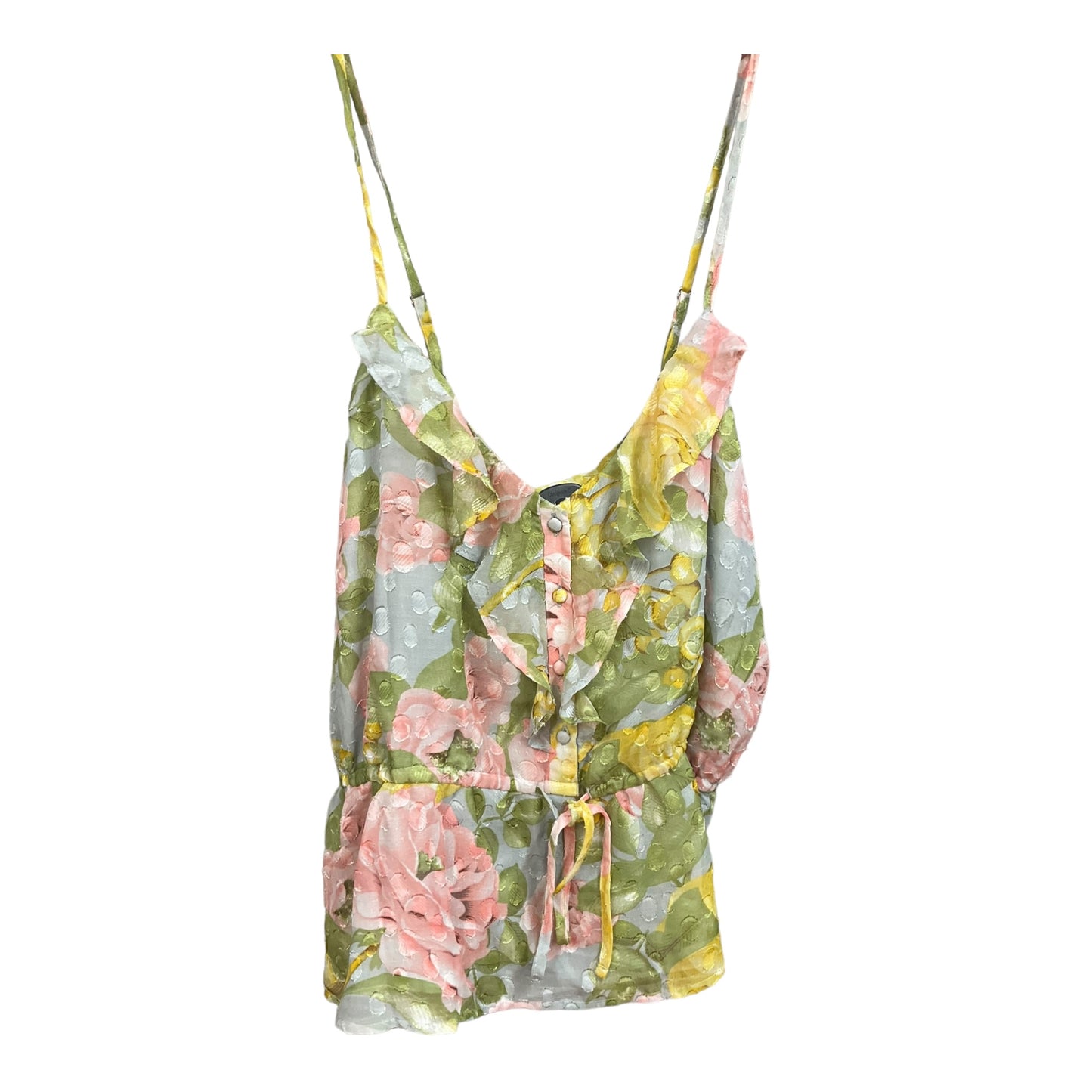 Floral Print Top Sleeveless Express, Size Xl