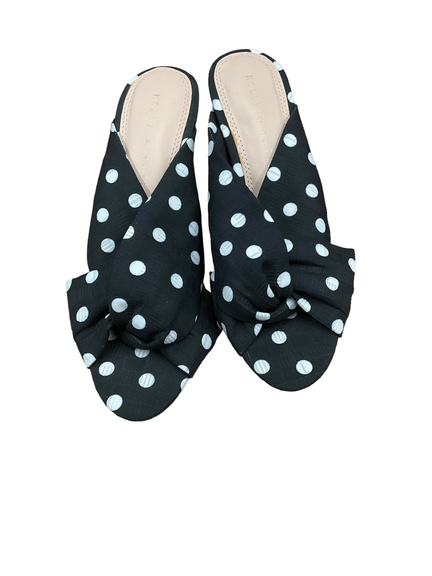 Polkadot Pattern Shoes Heels Kitten Kelly And Katie, Size 6