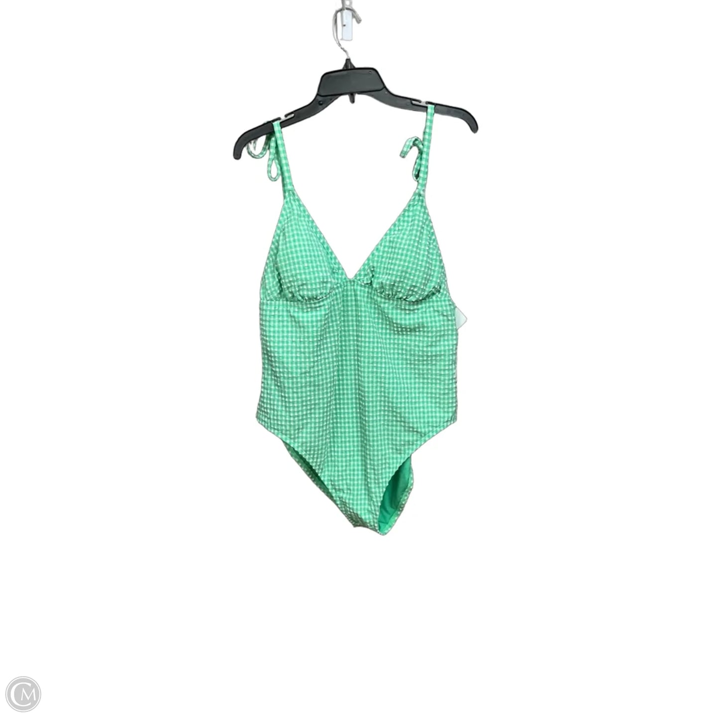 Swimsuit By Time And Tru In Green & White, Size: Xl