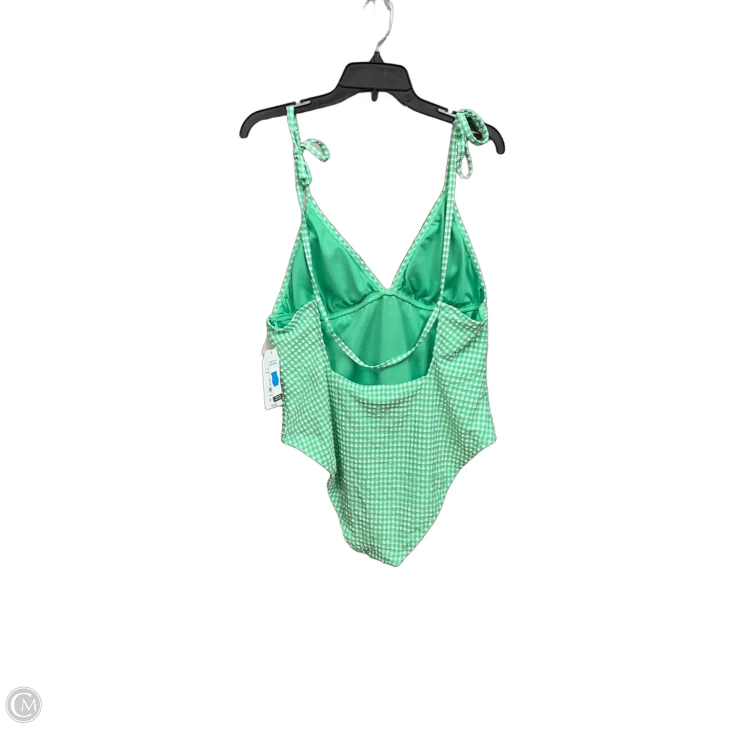 Swimsuit By Time And Tru In Green & White, Size: Xl