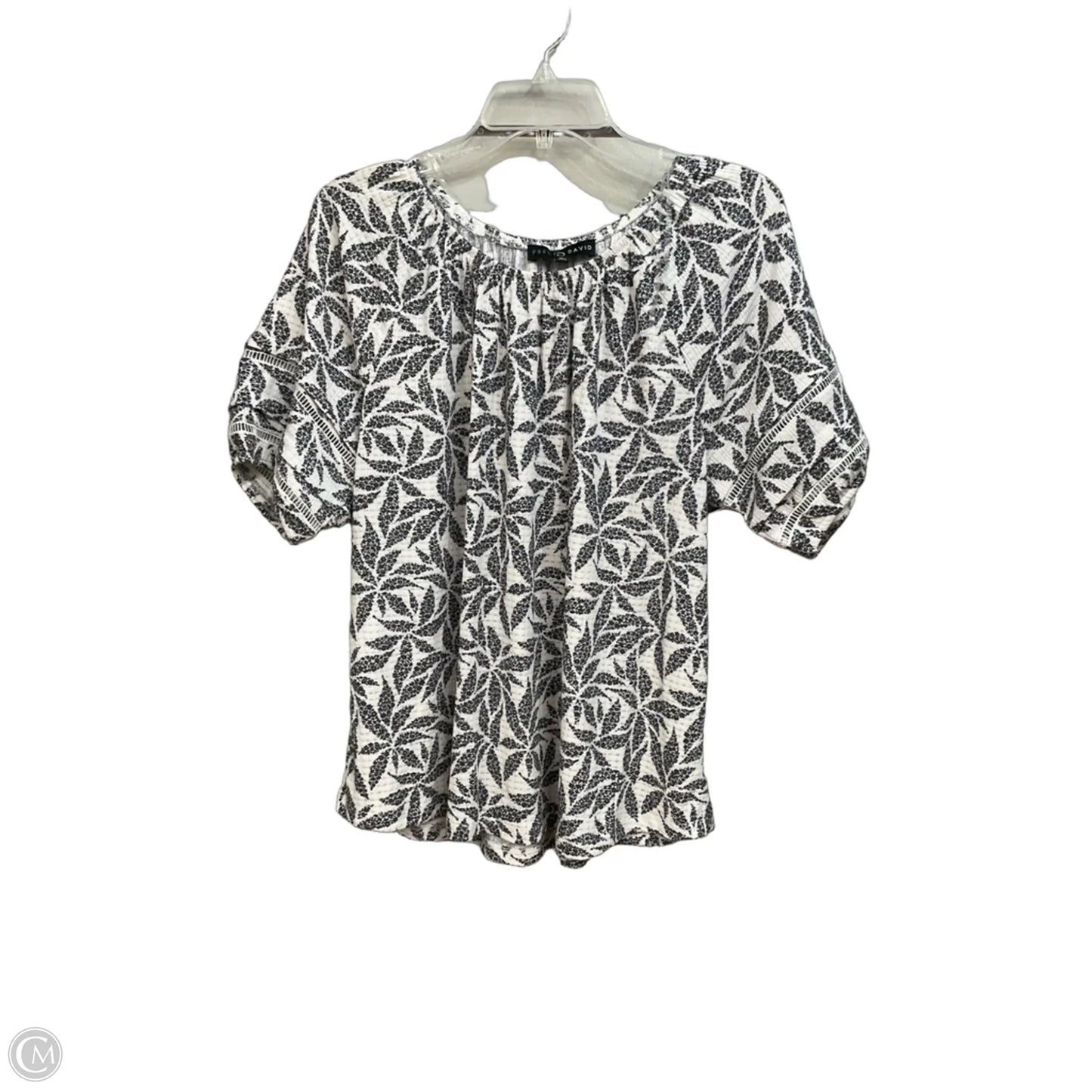 Top Short Sleeve By Fred David In Floral Print, Size: Xl