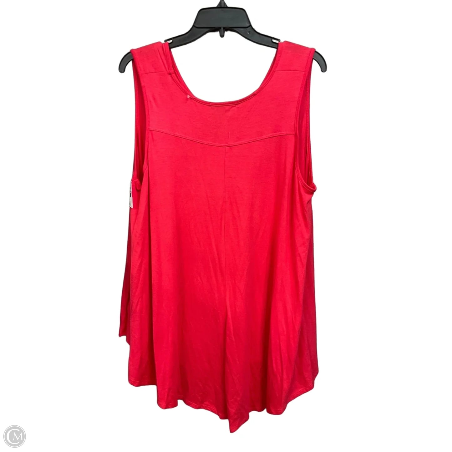 Top Sleeveless By Green Envelope In Red, Size: 1x